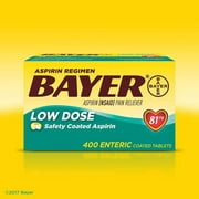 Aspirin Regimen Bayer, 81 mg. Low Dose, 400 Tablets