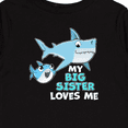thumbnail image 4 of Inktastic My Big Sister Loves Me with Cute Sharks Boys or Girls Long Sleeve Toddler T-Shirt, 4 of 5