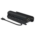 thumbnail image 2 of PD 60W carga rápida 6 en 1 adecuado para estación acoplamiento base conversión portátil Steam Deck expansor HUB multifunción USB-C 3.1 con puerto red Gigabit RJ45 4K@60Hz (negro, 2 of 9