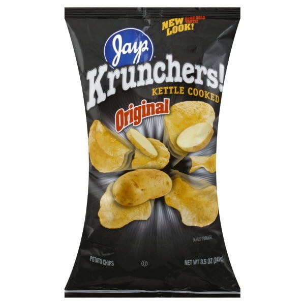 Jay's Krunchers Kettle Cooked Original Potato Chips, 8.5 Oz. Walmart