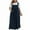 Blue, variant on Zpanxa Plus Size Women's Jumpsuit Dress with Pockets Sleeveless Tank Romper Dress for Casual
