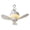 White, variant on Rechargeable Portable Hanging Ceiling Fan With Remote Control USB Charging Dorm Bed Camping Fan With LED Night Light For Indoor Outdoor Use