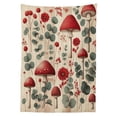 thumbnail image 2 of Ambesonne Rustic Tablecloth Rectangular Table Cover, Floral Woodland Mushrooms, 60"x90", Champagne Dark Coral, 2 of 3