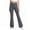 Gray, variant on BXJX Girls Leggings, Stretchable Casual High Waist Slim Fit Flare Pants for Kids Gray Size 7-8 T