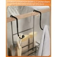 SWTYMIKI Over Door Shower Caddy, Stainless Steel, 4 Shelves, Double