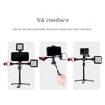 thumbnail image 4 of Rotatable Cold Shoe Mount Adapter with Phone Clip Dual Cold Shoe Extension Bar Bracket for Camera Phone LED Light,1 x Cold Shoe Extension Mount,Black&Red, 4 of 8