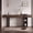 Walnut 63", variant on OMCHOM 71" Narrow Console Table, Behind Couch Table with Outlet, Long Entryway Table with Open Storage, Modern Asymmetrical Sofa Table Behind Couch for Living Room, Entrance,Hallway,Walnut
