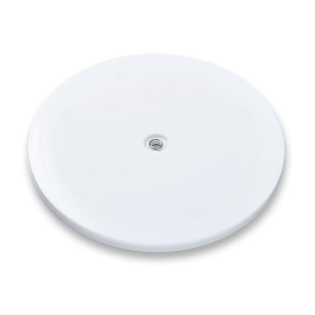 6 Inch Lazy Susan Turntable White Acrylic Ball Bearing Rotating Tray For Spice Rack Table Cake Kitchen Pantry Decorating Bathrooms Tv Laptop Computer Monitor 30-Lb Load Capacity (360 Rotation)