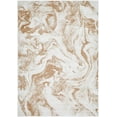 thumbnail image 6 of Hauteloom Zoete Marble Swirl Area Rug for Living Room & Bedroom - Contemporary Design, Light Gray, Light Brown, Rust - 5' x 7', 6 of 6