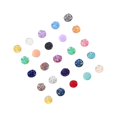 thumbnail image 4 of 100pcs 8mm Round Resin Patch Flat Back Rhinestone Mixed Shinny Color Accessories for Jewelry Earrings Bracelet Making DIY Crafts (Mixed Color), 4 of 7