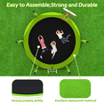 thumbnail image 6 of UIOWIO 8 ft Recreational Trampoline for Kids and Adults Outdoor Trampoline with Basketball Hoop Toddler Backyard Trampoline with Ladder,Enclosure Net,Green, 6 of 7
