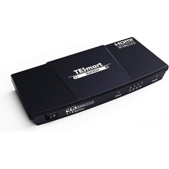 TESmart HDMI Splitter 1x4 4K@60Hz HDCP 2.2