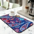 thumbnail image 2 of Paisley Boho Design Coffee Mat - Artistic Absorbent Mat for Coffee Machines, Elegant Countertop Protector, 2 of 6
