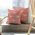 thumbnail image 6 of LALILO Throw Pillow Covers Floral With Roses Vintage Accent Art Artwork Cushion Cover 18" x 18", 2 Pack, 6 of 6