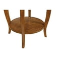 thumbnail image 5 of ACME Alysa Wooden Round End Table with Bottom Shelf in Walnut, 5 of 5