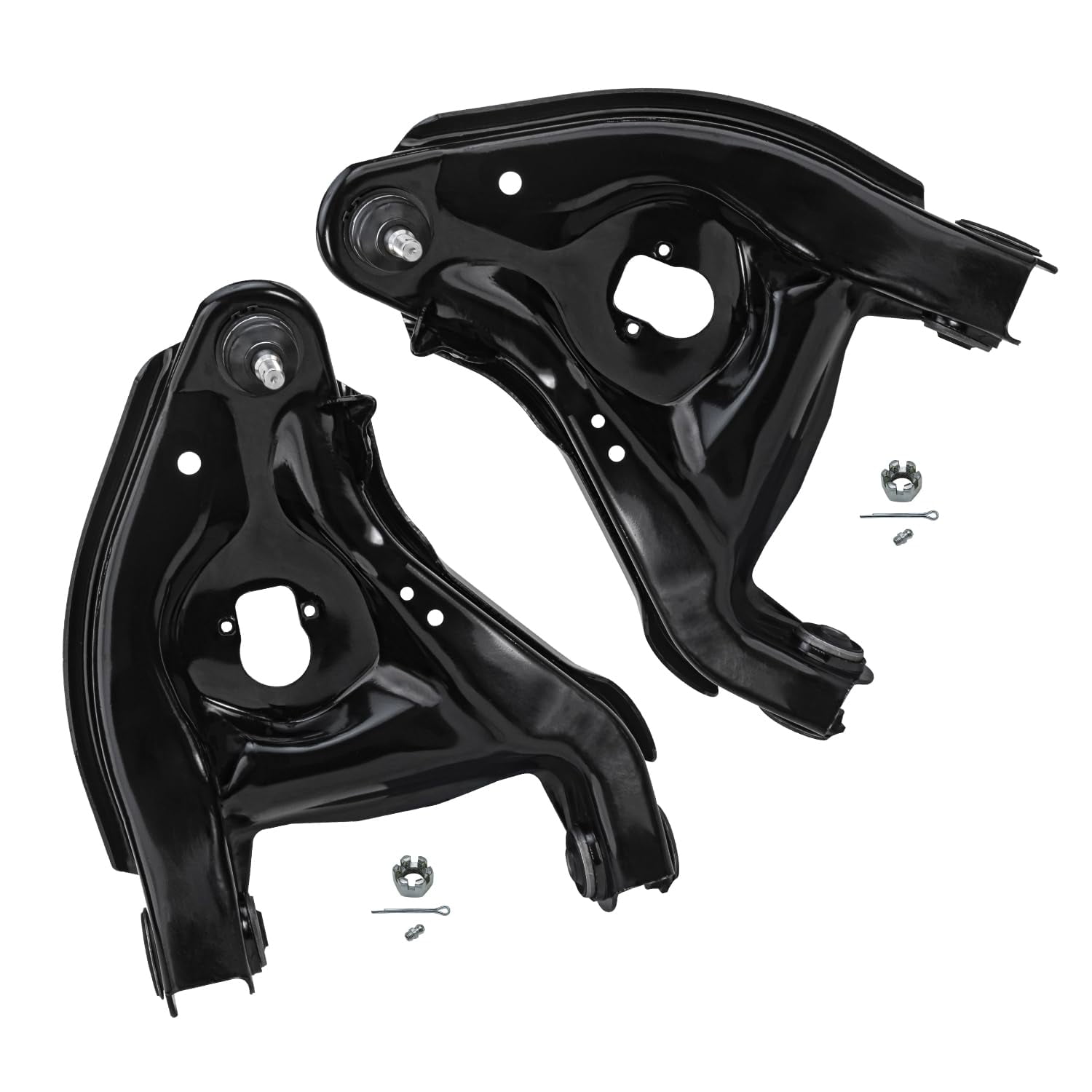 Detroit Axle - 2WD 10pc Front Control Arms Kit for Chevrolet GMC C1500 C2500 Express Savana 1500 2500 Yukon Tahoe, 4 Upper Lower Control Arms w/Ball Joint 4 Tie Rods 2 Adjustment Sleeves