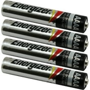 4 Energizer AAAA EN96 Alkaline Batteries for Streamlight Stylus Lights