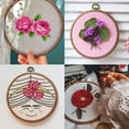 thumbnail image 3 of PEACNNG 5 Pieces Embroidery Hoops Frame Round Imitated Wood Circle Cross Stitch Hoop Ring for Embroidery Art Craft, 3 of 5