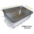 thumbnail image 3 of KUNWU SUS304 Stainless Steel Food Grade 6" Deep Extra Large Cat Litter Box Corrosion Resistant Durable Pan 23.5" x 15.5" x 6", 3 of 9