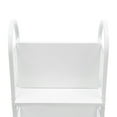 thumbnail image 6 of TFCFL 2-Tiers Rolling Book Cart Mobile Book Truck Library Book Storage Shelf Organizer W/ Handle & 4 Wheels, 6 of 12