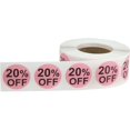 thumbnail image 2 of Autocollants Circulaires Roses 20 % de Réduction 0.75 Pouces Pouce Rond Lot de 500, 2 of 6