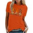thumbnail image 2 of Fiudx Ofertas Flash Artículos En Oferta Camiseta de Manga Corta con Estampado de Cuello Redondo Informal de Verano para Mujer, 2 of 6