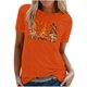 thumbnail image 2 of Pntutb Mujer Verano Casual Cuello Redondo Otoño Estampado Manga Corta Top Blusa Camiseta Pntutb Pntutb-7812, 2 of 6