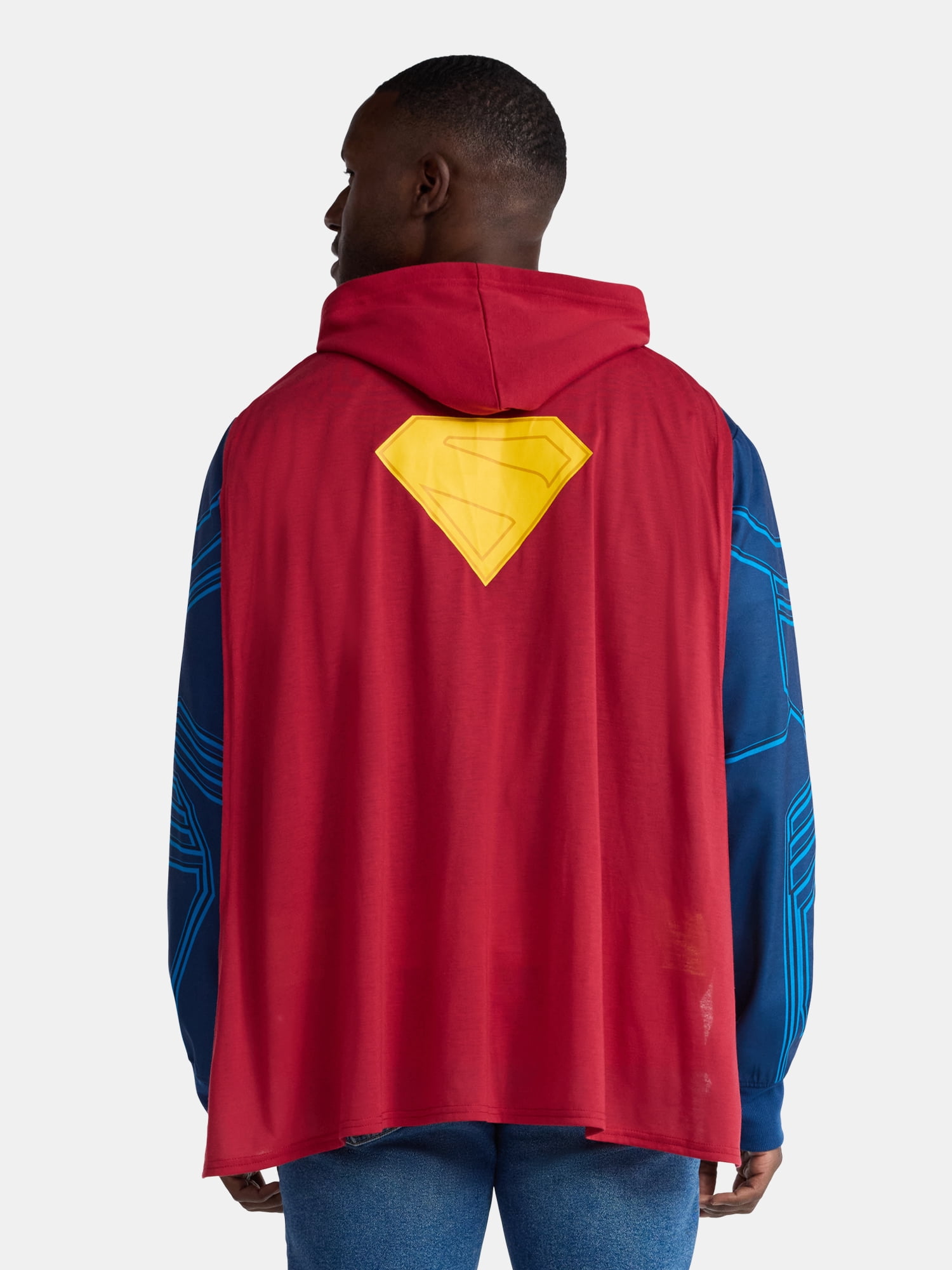 Superman, Men's & Big Men's Halloween Cosplay Hoodie, Sizes S-3XL