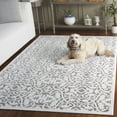 thumbnail image 3 of SAFAVIEH Paradise Salah Damask Area Rug, Ivory/Dark Grey, 3'1" x 4'7", 3 of 8