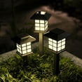 thumbnail image 2 of GIGALUMI  Solar Pathway Lights,  8 Pack Outdoor Waterproof, Automatic, LED, Energy Saving, Weather Resistant, Stake Lights for Garden, Landscape, Path, Yard, Patio, Driveway or Walkway, 2 of 4