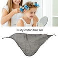 thumbnail image 3 of Hair Net Mesh Holes Good Breathability High Elasticity Protect Curls Prevent Tangles Multipurpose Rollers Cotton Sleeping Triangle Crochet Hair Net for Lady, 3 of 8