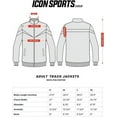 thumbnail image 3 of Icon Sports Soccer Track Jacket – Official Men’s World Football Club Team Full Zip Up Active Casual Adult Training Top - Wine, 3 of 3