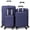 Blue, variant on Zimtown Luggage Set 4 Piece Hardshell Suitcase Sets with Spinner Wheels, Lightweight Carry On & Checked Travel Luggage, 16/20/24/28 Inch Silver Gray