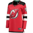 thumbnail image 2 of Women's Fanatics Dawson Mercer Red New Jersey Devils Home Breakaway Jersey, 2 of 3