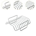 thumbnail image 6 of Aymzbd Grill Rib Rack BBQ Tool Sturdy Easy to Use Multipurpose for Hams Yard Hiking Silver, 6 of 9