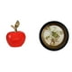 thumbnail image 1 of Escultura De Fruta De Cerámica Y Marco De Fotos De Resina Con Relieve Antiguo Para Una Elegante Decoración De Hogar Y Cafetería Con Una Presentación Artística Ornamentada., 1 of 8