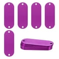 thumbnail image 1 of Uxcell Paquete de 15 Etiquetas en Blanco para Perros, 2" x 0.75" x 0.04" Etiquetas de Estampado de Metal, Etiquetas de Aluminio para Grabado/Manualidades [Púrpura], 1 of 1