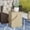 Beige, variant on COSIEST Outdoor Rectangular Shaped MgO Patio End Table with Hemp Rope Handle