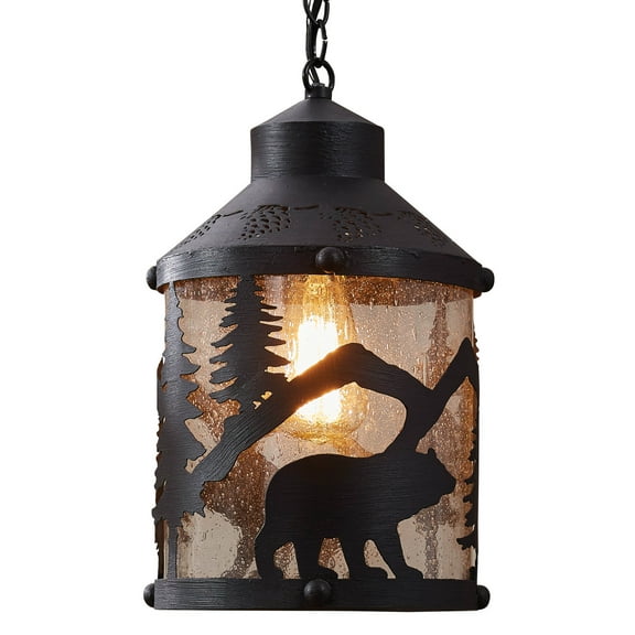 Park Designs Black Bear Pendant Light 8.5"D