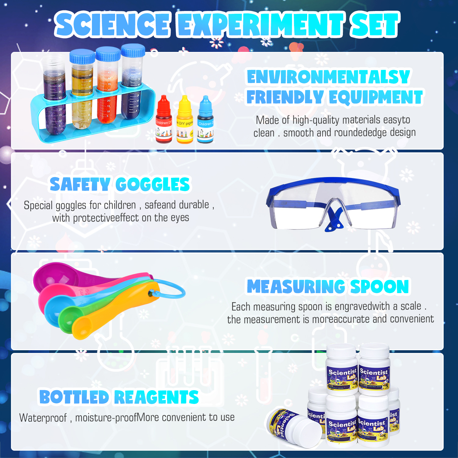 UQN Science Kit with 70 Experiments Ages 6-12 photo 6