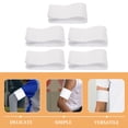 thumbnail image 2 of Captain Armbands for Sports Adjustable White Nylon Bands for Soccer Basketball Team Use Versatile Design 5pcs, 2 of 8
