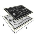 thumbnail image 2 of Stylish Camping Lighted Mat, 8' x 11', Black/White, Reversible, RV Patio, with LED Lights, 2 of 2