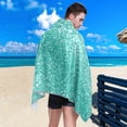 thumbnail image 5 of SKYSONIC Beach Towels 30"x60", Turquoise Glitter Sparkle Camping Towels Sand Free Beach Towel, Large Beach Towels Quick Dry Bath Travel Towels Pool Yoga Beach Mat for Men Women, 5 of 7