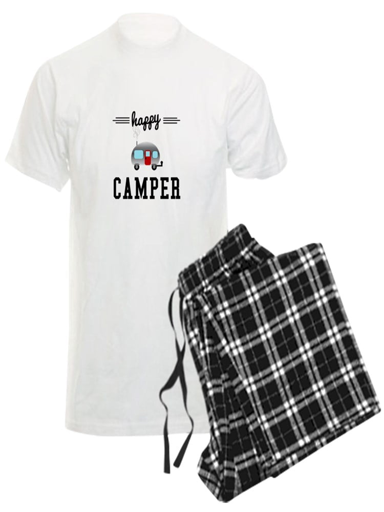 CafePress Happy Camper Men's Light Pajamas