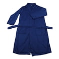 thumbnail image 2 of Albornoz unisex suave, cómodo, suelto, ligero, para estar en casa, para hombre y mujer, para spa, color azul marino, talla L, 2 of 14