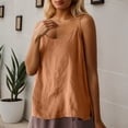 thumbnail image 2 of Tank Top for Women Linen Camisole Loose Fit Bohemian Style Summer Tank Top Pure Color Casual Blouse For Daily Wear And Going Out Tops for Women,Yellow,XL, 2 of 4
