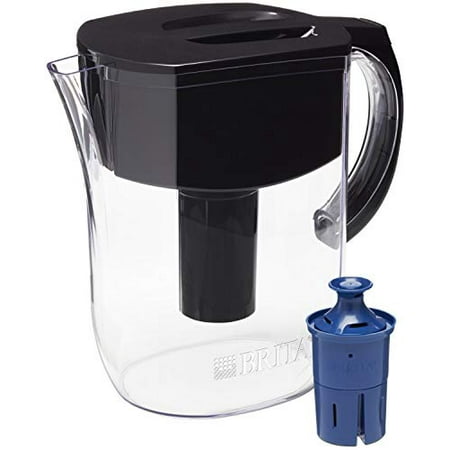 

Brita Water Pitcher with 1 Longlast Filter Large 10 Cup Black