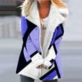 thumbnail image 2 of Plus Size Winter Coats for Women, Women Plus Size Winter Warm Composite Plush Button Lapels Jacket Outwear Coat Shacket Jacket for Fall, Winter Gift for Women, 2 of 5