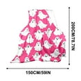 thumbnail image 6 of PEIBang Halloween Ghost Throw Blankets,Cute Halloween Spooky Pink and White Throw Blanket,Lightweight Cozy Blanket for Couch,Sofa,Bed,Home Decorations, 6 of 6