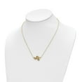 thumbnail image 2 of Auriga Fine Jewelry 14K Yellow Gold Diamond-cut Snake Necklace for Women 17.75", 2 of 5